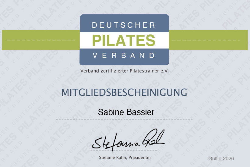Mitglied im Deutschen Pilates Verband