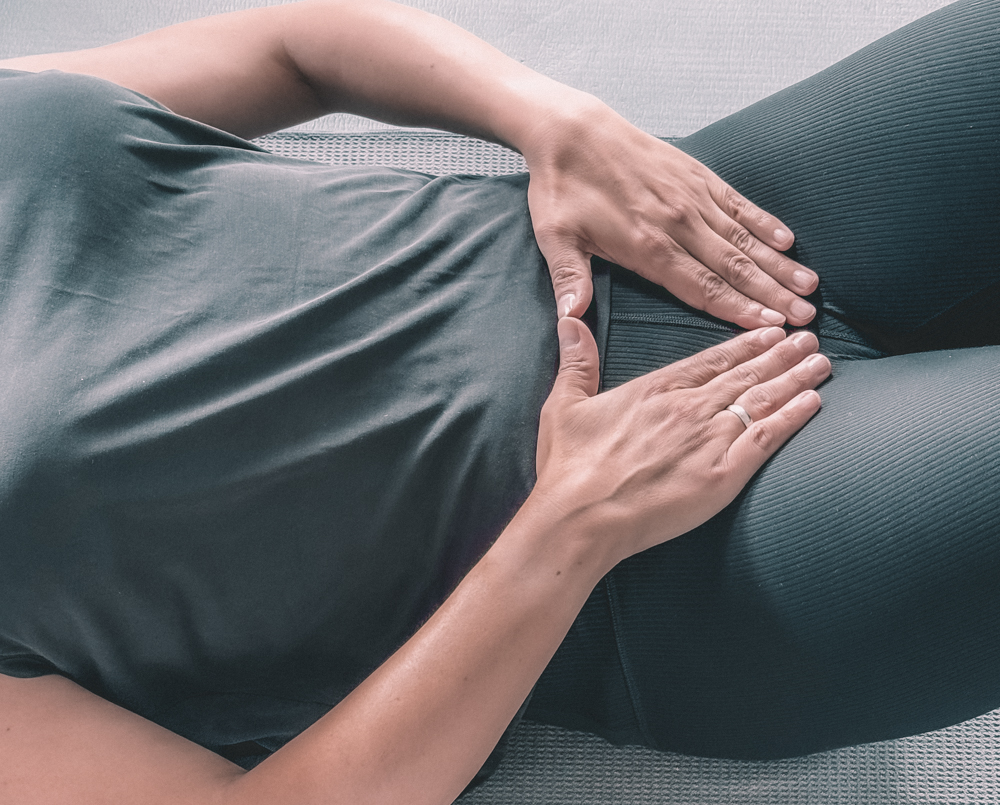 Beckenzentrierung im Pilates